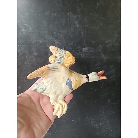 Ceramic Wild Duck Wall Pocket Planters Vintage, READ Description - Picture 5 of 10